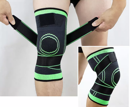 Set 2 X Genunchiera, Medicala, Elastica Ajustabila cu bretele elastice, bandaj pentru genunchi cu compresie